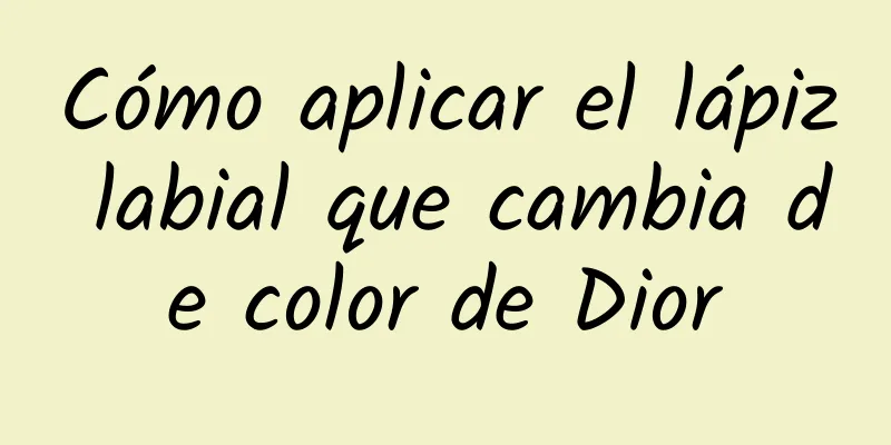 Cómo aplicar el lápiz labial que cambia de color de Dior