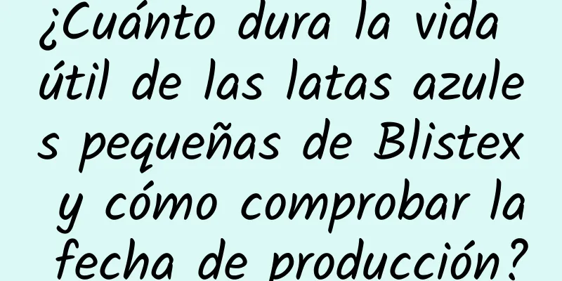 ¿Cuánto dura la vida útil de las latas azules pequeñas de Blistex y cómo comprobar la fecha de producción?