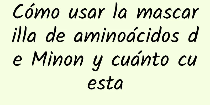 Cómo usar la mascarilla de aminoácidos de Minon y cuánto cuesta