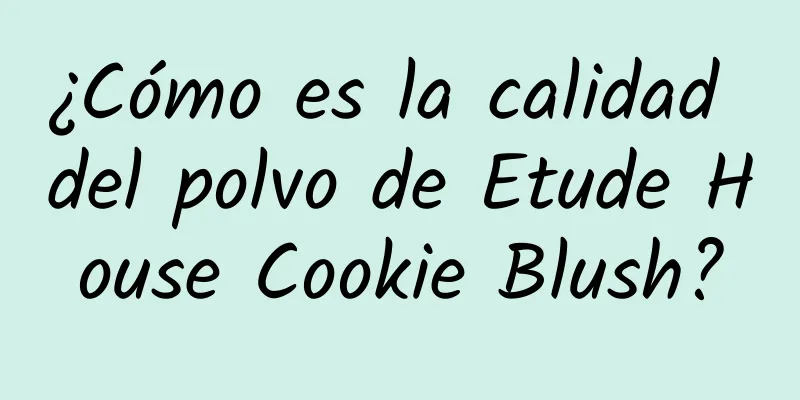 ¿Cómo es la calidad del polvo de Etude House Cookie Blush?