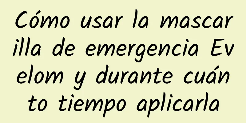 Cómo usar la mascarilla de emergencia Evelom y durante cuánto tiempo aplicarla