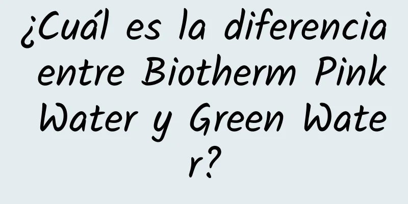 ¿Cuál es la diferencia entre Biotherm Pink Water y Green Water?