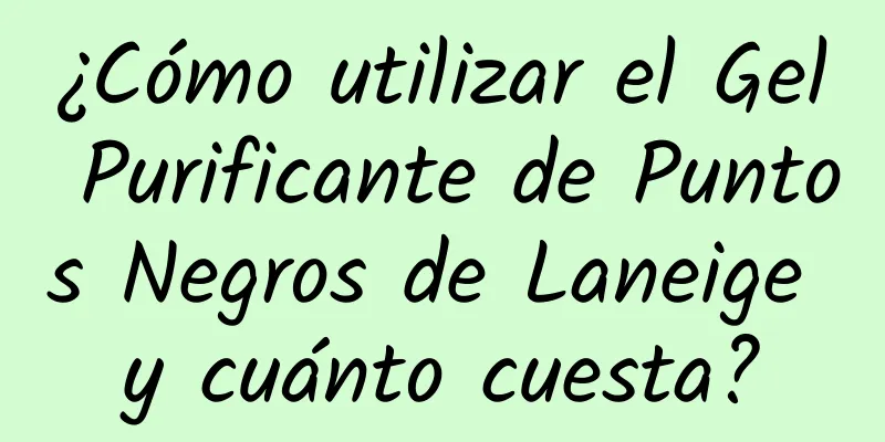 ¿Cómo utilizar el Gel Purificante de Puntos Negros de Laneige y cuánto cuesta?