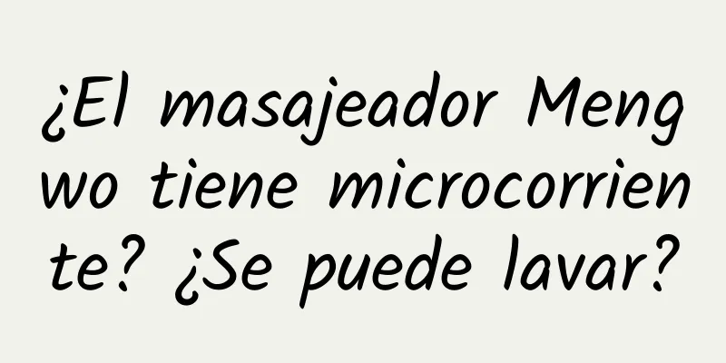 ¿El masajeador Mengwo tiene microcorriente? ¿Se puede lavar?