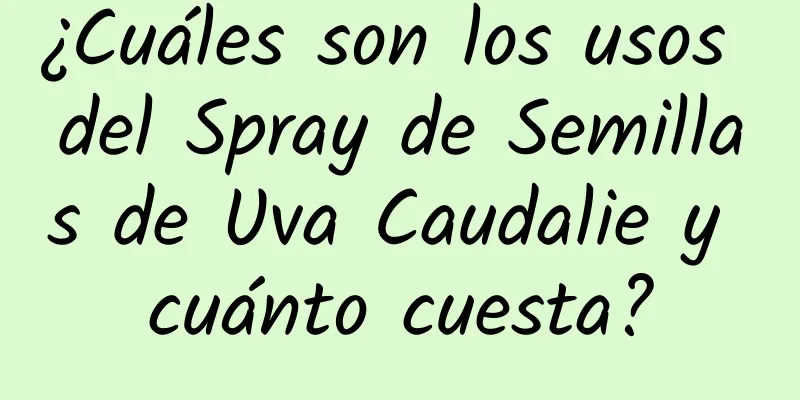 ¿Cuáles son los usos del Spray de Semillas de Uva Caudalie y cuánto cuesta?