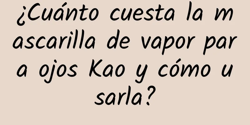 ¿Cuánto cuesta la mascarilla de vapor para ojos Kao y cómo usarla?