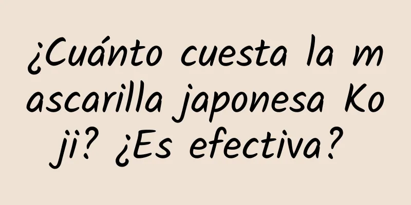 ¿Cuánto cuesta la mascarilla japonesa Koji? ¿Es efectiva?