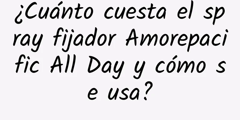 ¿Cuánto cuesta el spray fijador Amorepacific All Day y cómo se usa?