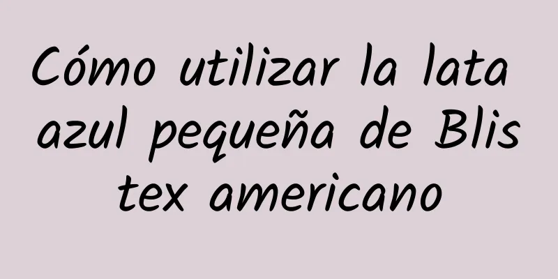 Cómo utilizar la lata azul pequeña de Blistex americano