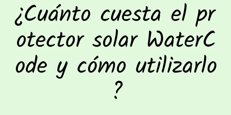 ¿Cuánto cuesta el protector solar WaterCode y cómo utilizarlo?