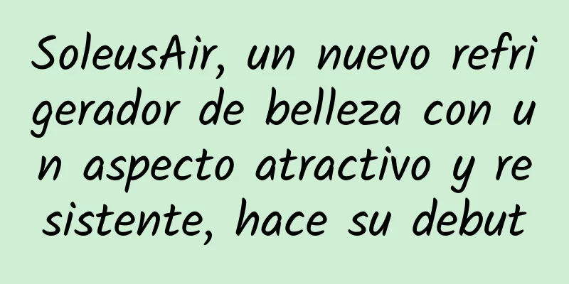 SoleusAir, un nuevo refrigerador de belleza con un aspecto atractivo y resistente, hace su debut