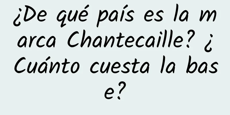 ¿De qué país es la marca Chantecaille? ¿Cuánto cuesta la base?