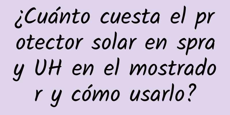 ¿Cuánto cuesta el protector solar en spray UH en el mostrador y cómo usarlo?