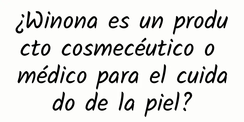 ¿Winona es un producto cosmecéutico o médico para el cuidado de la piel?