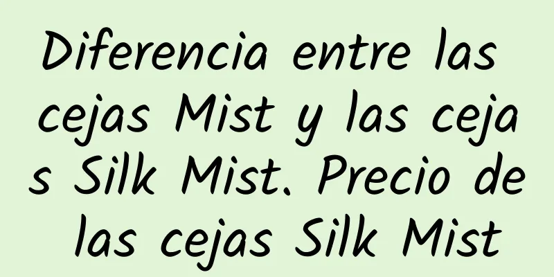 Diferencia entre las cejas Mist y las cejas Silk Mist. Precio de las cejas Silk Mist