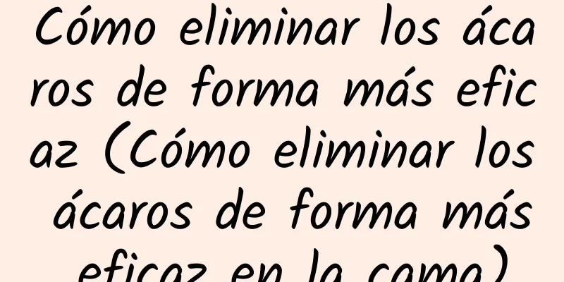 Cómo eliminar los ácaros de forma más eficaz (Cómo eliminar los ácaros de forma más eficaz en la cama)