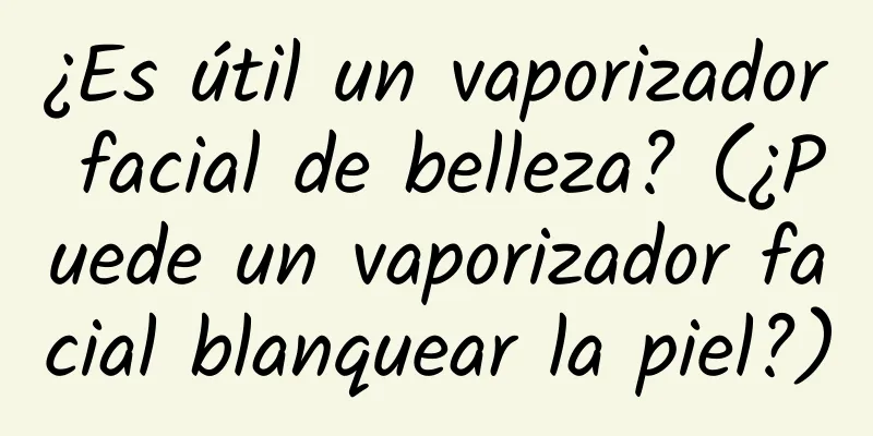 ¿Es útil un vaporizador facial de belleza? (¿Puede un vaporizador facial blanquear la piel?)