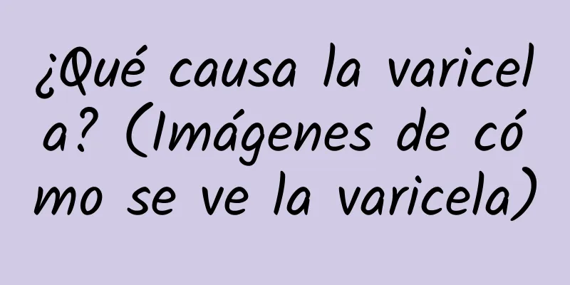 ¿Qué causa la varicela? (Imágenes de cómo se ve la varicela)