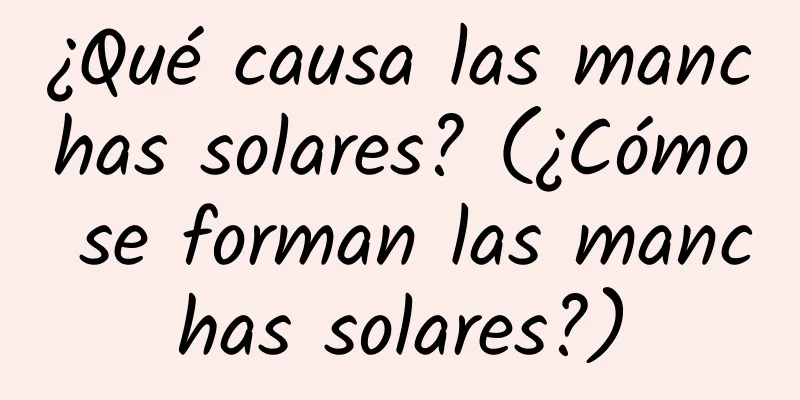 ¿Qué causa las manchas solares? (¿Cómo se forman las manchas solares?)