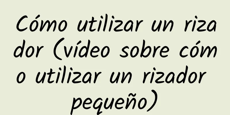 Cómo utilizar un rizador (vídeo sobre cómo utilizar un rizador pequeño)