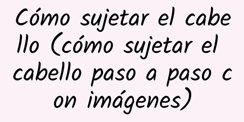 Cómo sujetar el cabello (cómo sujetar el cabello paso a paso con imágenes)