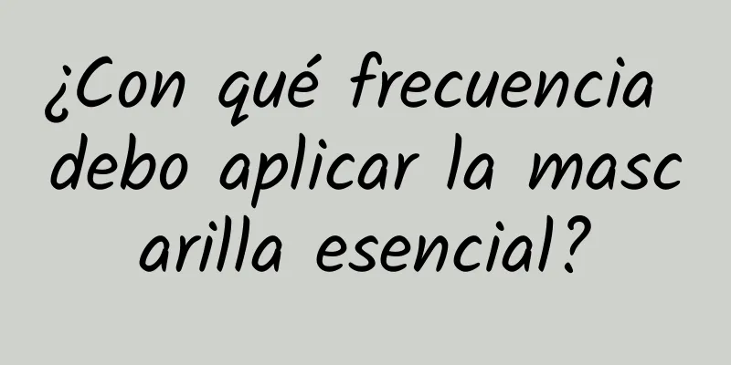 ¿Con qué frecuencia debo aplicar la mascarilla esencial?