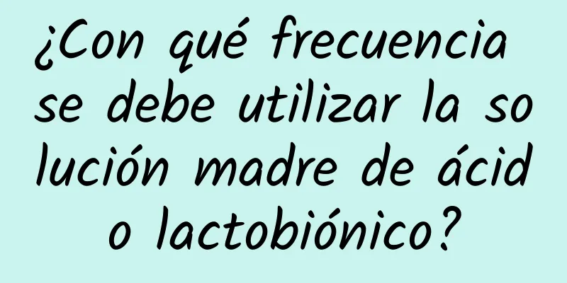 ¿Con qué frecuencia se debe utilizar la solución madre de ácido lactobiónico?