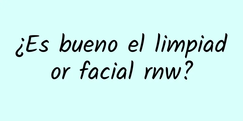 ¿Es bueno el limpiador facial rnw?