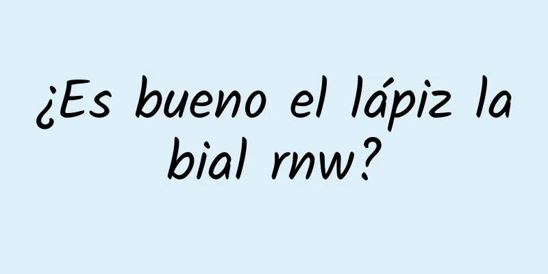 ¿Es bueno el lápiz labial rnw?