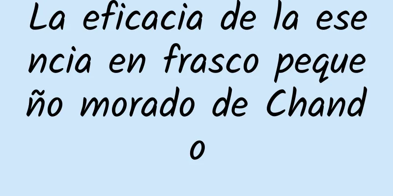 La eficacia de la esencia en frasco pequeño morado de Chando