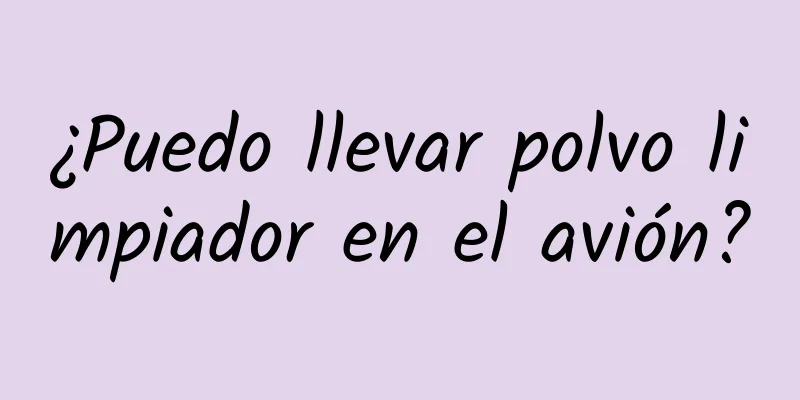 ¿Puedo llevar polvo limpiador en el avión?