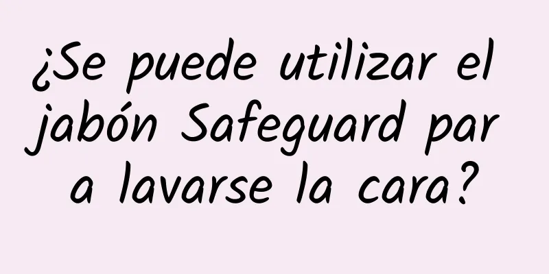 ¿Se puede utilizar el jabón Safeguard para lavarse la cara?