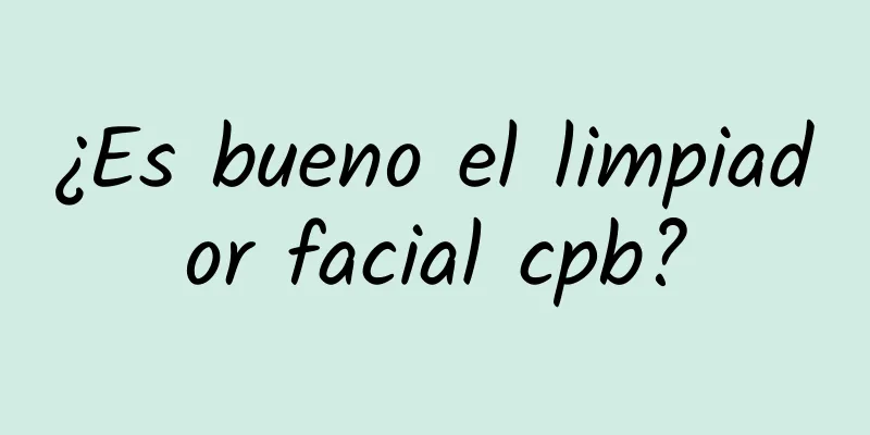 ¿Es bueno el limpiador facial cpb?