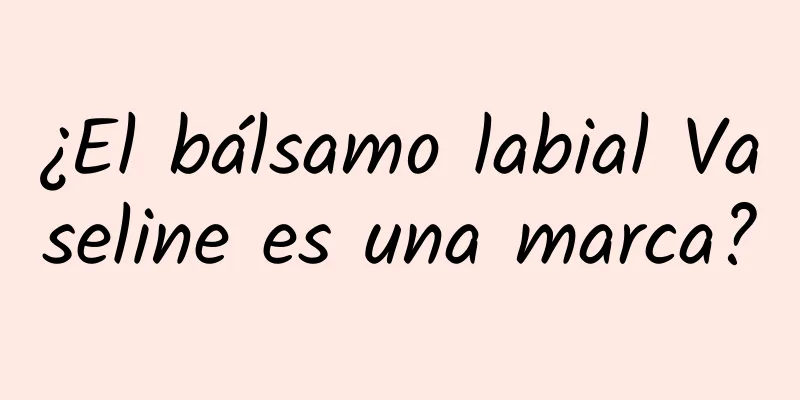 ¿El bálsamo labial Vaseline es una marca?