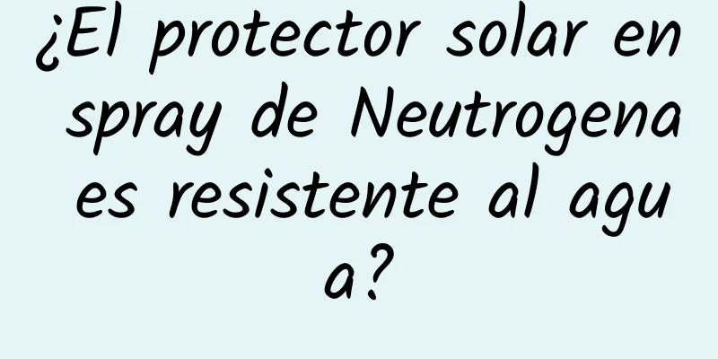 ¿El protector solar en spray de Neutrogena es resistente al agua?