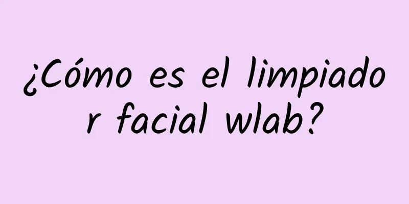 ¿Cómo es el limpiador facial wlab?