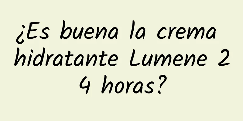 ¿Es buena la crema hidratante Lumene 24 horas?