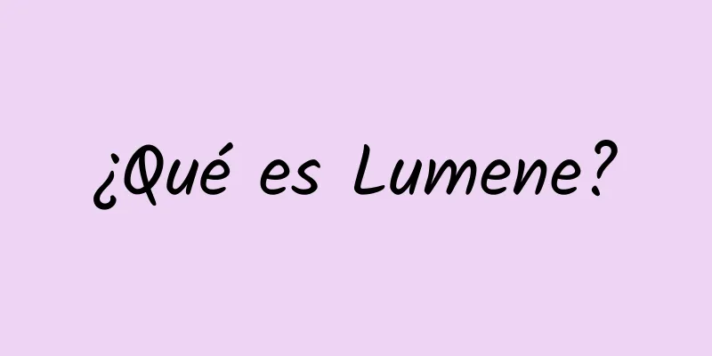 ¿Qué es Lumene?