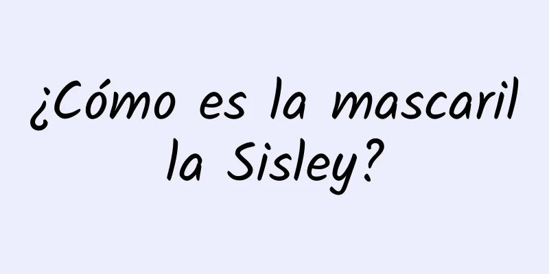 ¿Cómo es la mascarilla Sisley?