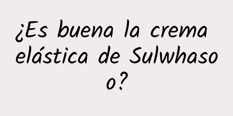 ¿Es buena la crema elástica de Sulwhasoo?