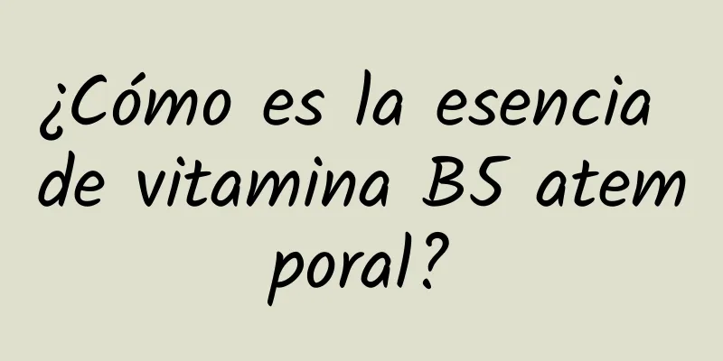 ¿Cómo es la esencia de vitamina B5 atemporal?