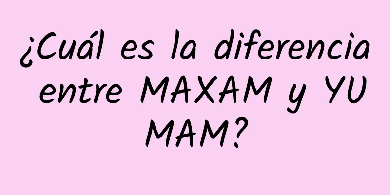 ¿Cuál es la diferencia entre MAXAM y YUMAM?