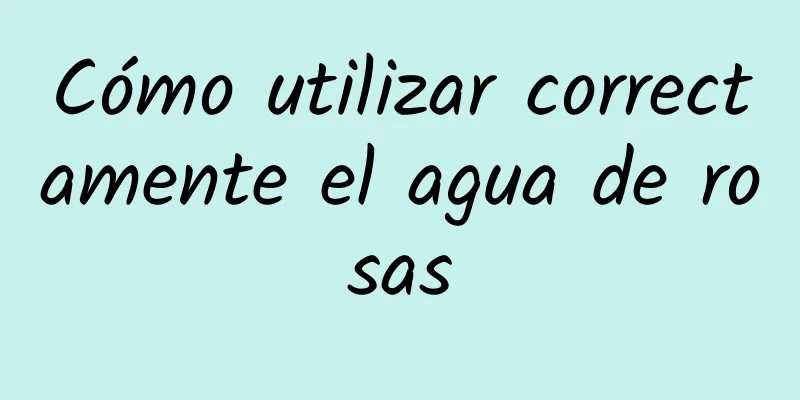 Cómo utilizar correctamente el agua de rosas