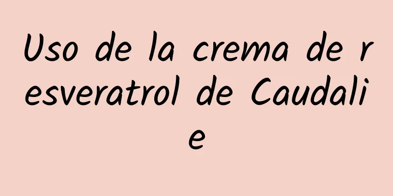 Uso de la crema de resveratrol de Caudalie