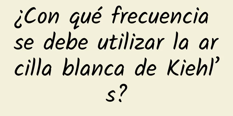 ¿Con qué frecuencia se debe utilizar la arcilla blanca de Kiehl’s?