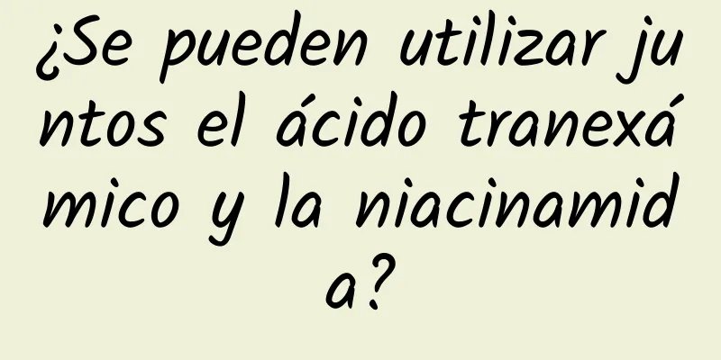 ¿Se pueden utilizar juntos el ácido tranexámico y la niacinamida?