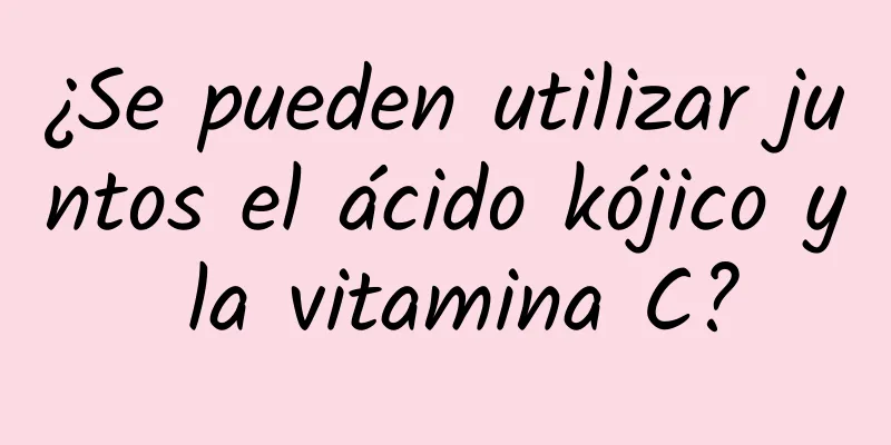 ¿Se pueden utilizar juntos el ácido kójico y la vitamina C?