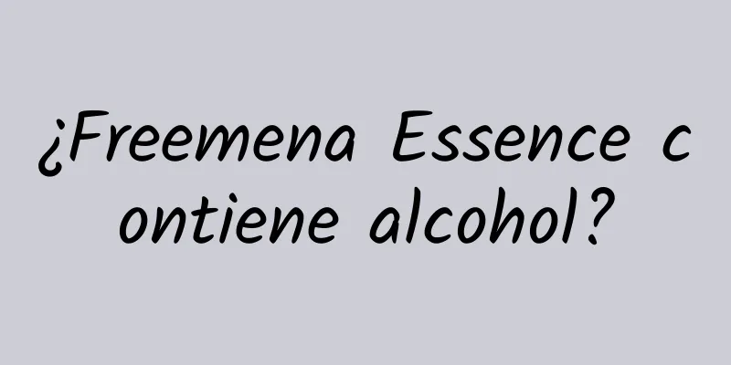 ¿Freemena Essence contiene alcohol?