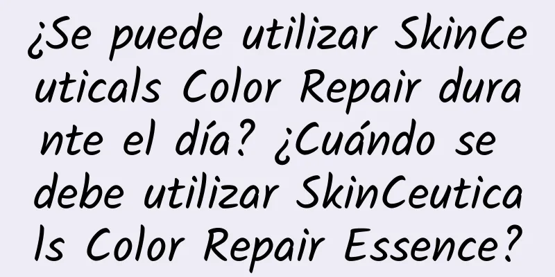 ¿Se puede utilizar SkinCeuticals Color Repair durante el día? ¿Cuándo se debe utilizar SkinCeuticals Color Repair Essence?