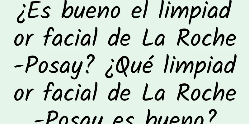 ¿Es bueno el limpiador facial de La Roche-Posay? ¿Qué limpiador facial de La Roche-Posay es bueno?